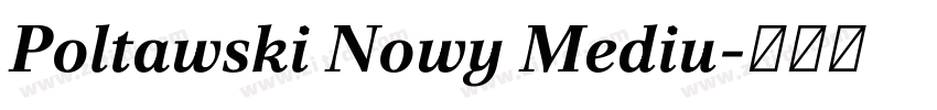 Poltawski Nowy Mediu字体转换